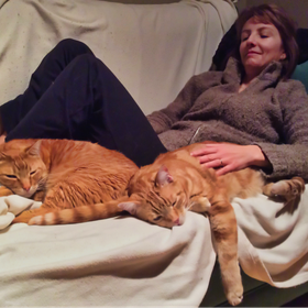 Tina with Muggles and Tigger